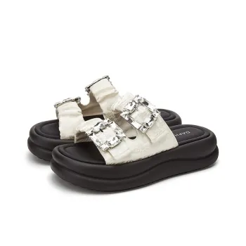 DAPHNE PVC Polyvinyl Chloride Quiet, Odor Resistant, Abrasion Resistant Slide Slippers Women's