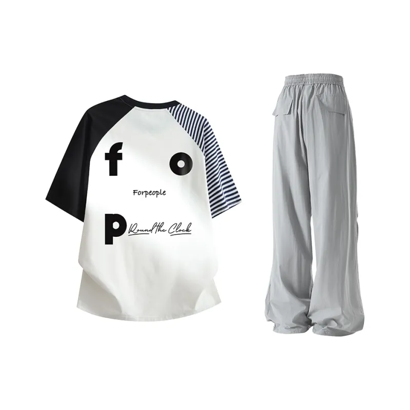 FAX FOR FMACM T Shirt Unisex Black White Stripes-7