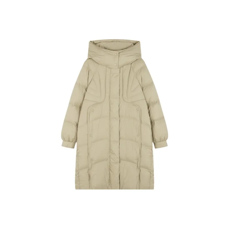 Mo Han Yi Mei Down Jacket Women's Mustard Yellow-0