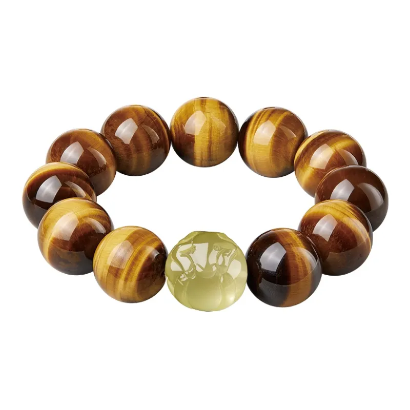 Yi Mingju Tiger's Eye Stone Bracelets Men's-11