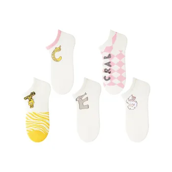 Crabsecret No Show Socks Women's 5 Pack