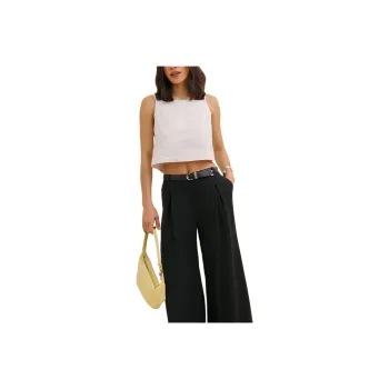 REFORMATION Kerri Linen Top Camisole Women's White
