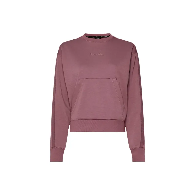 CALVIN KLEIN Sweatshirt Europe Version Women's Rose Purple-0