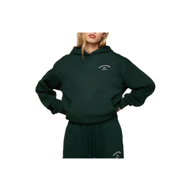 GYMSHARK PHYS ED GRAPHIC HOODIE Sweatshirt Women's Green-0