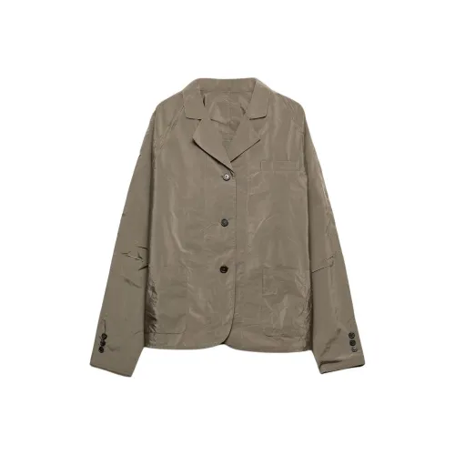 PRADA Jackets & Coats Women's Gray