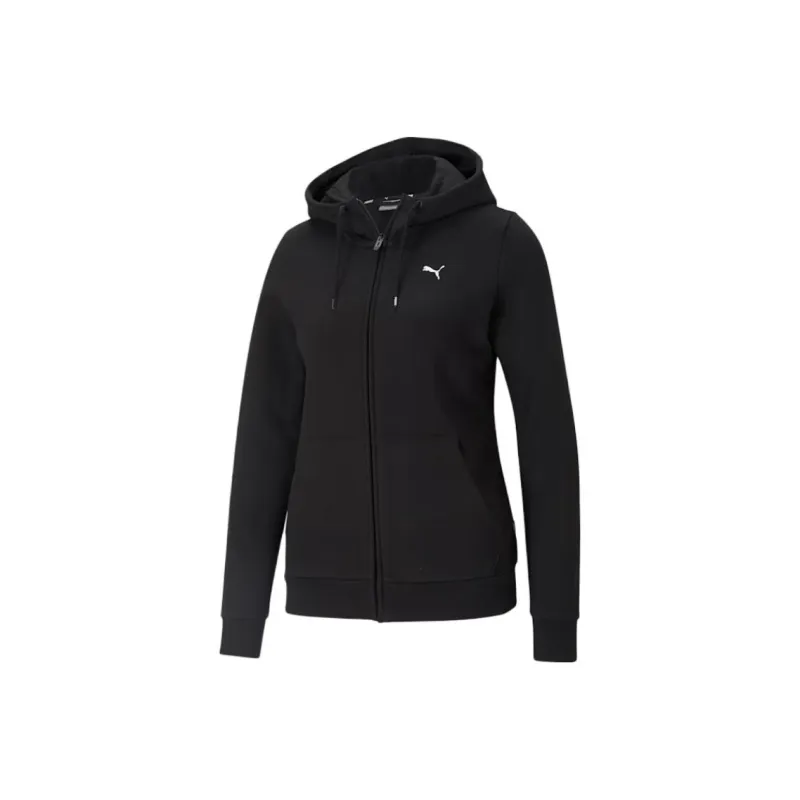 PUMA Essentials Essentials Full-Zip Hoodie Women's Sweatshirt Women's Black-0