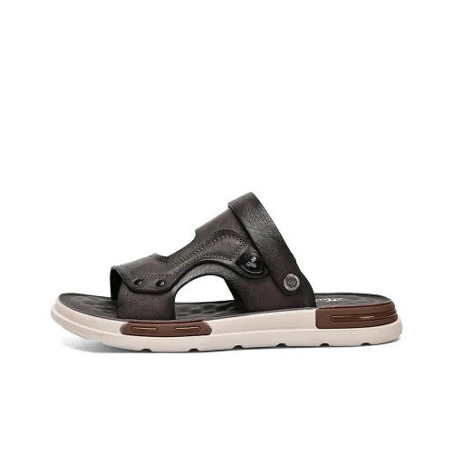 Mulinsen Outerwear Water Resistant, Open Toe Slip on Teenagers Individual Comfortable Beach Sandals Men's