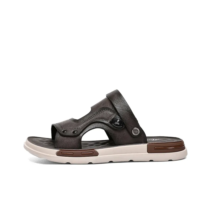 Mulinsen Outerwear Water Resistant, Open Toe Slip on Teenagers Individual Comfortable Beach Sandals Men's-0