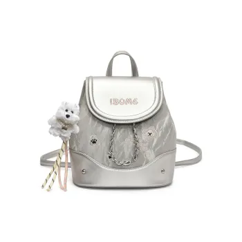 HCXK PU Backpack Regular Women's Silver/Blue/Pink/Brown