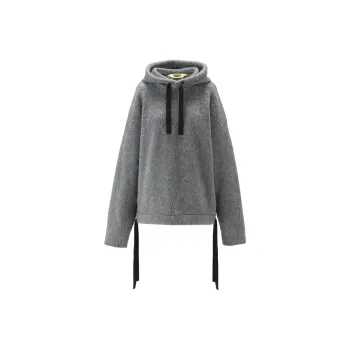 Onitsuka Tiger WS KNIT HOODIE DRESS Sweatshirt Women's Gray