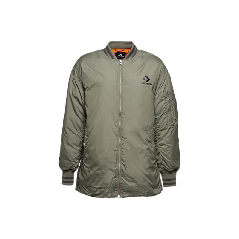 Converse Oversized Down Down Jacket Women's Grass Green-0