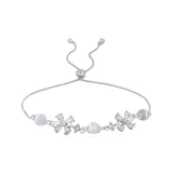 Sparkling Four-Leaf Clover Bracelet