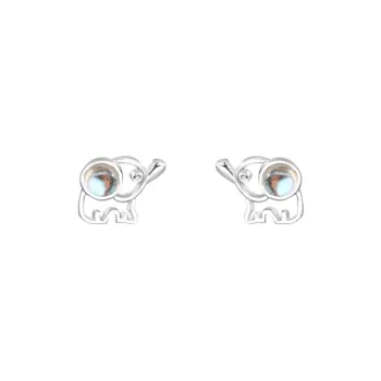 AAJF S999 Fine Silver Stud Earrings Women's