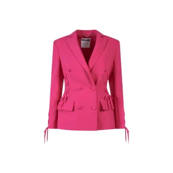 MOSCHINO Lace detail Button front Blazer