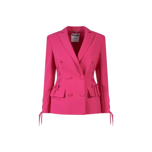MOSCHINO Lace detail Button front Blazer
