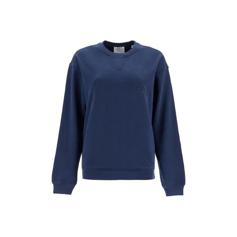 FRAME X Ritz Paris Embroidered Crewneck Sweatshirt-0