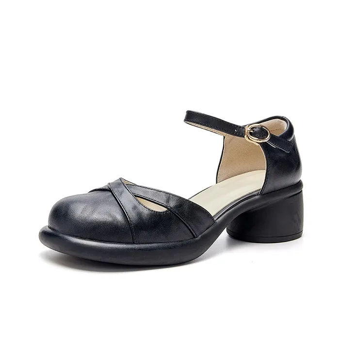 HR Chunky Heel High Heels Women's-4