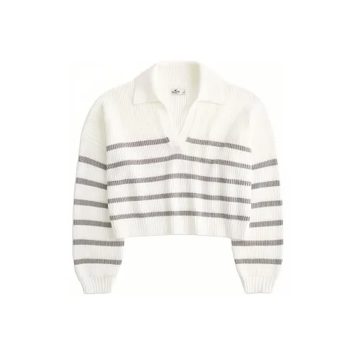 Hollister Knitwear Women's Cream Stripes