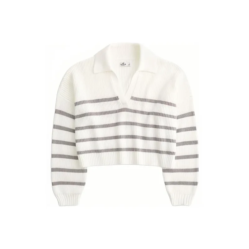 Hollister Knitwear Women's Cream Stripes-0