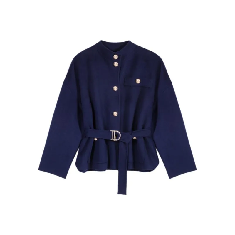 Maje Belted Wool Coat-0