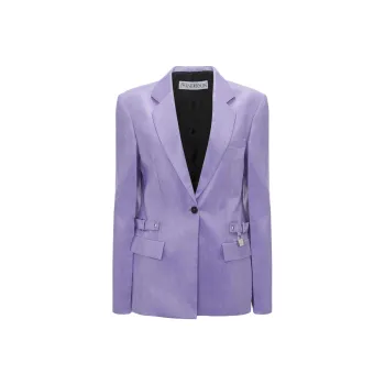 JW Anderson Padlock Strap Single-Breasted Blazer