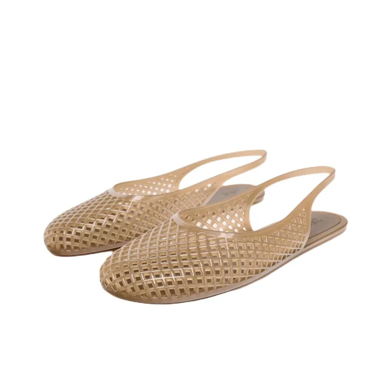 ZARA Casual Single Shoes 1cm Women's Beige-2