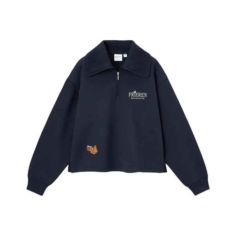 GU Funeral Freelen Collaboration Sweatshirts Women's Navy-0