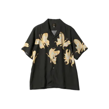 Needles KAE TANAKA Collaboration Shirts Unisex Black