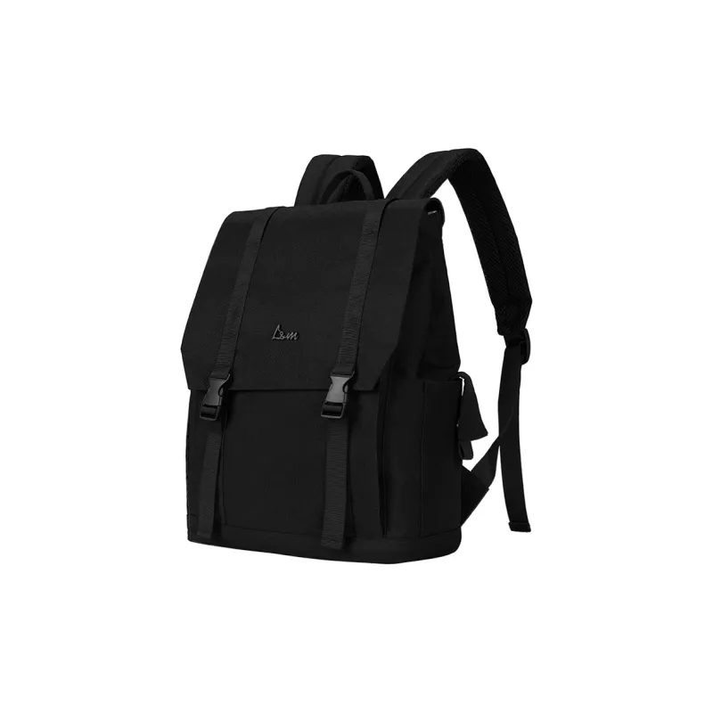 L&M Oxford Spinning, Polyester Backpack Regular Unisex White/Black-6