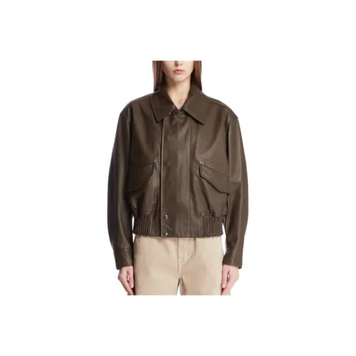 Lemaire Leather Blouson 'Mushroom'