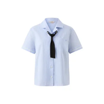 E.land Shirt Women's Light Blue 51 L/Blue