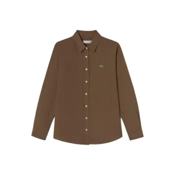 LACOSTE Shirts Women's Brown
