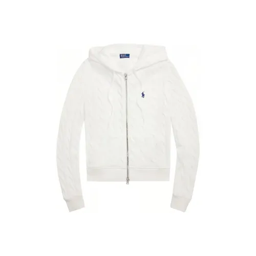 Polo Ralph Lauren Long Sleeve Full Zip Hoodie 'White'