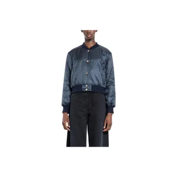 'S MAX MARA Buttoned Long-Sleeved Bomber Jacket