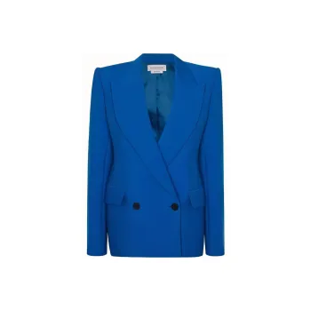 Alexander McQueen Double Breasted Long Sleeved Blazer
