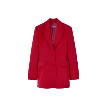 ERMANNO SCERVINO Single Breasted Cady Sculpture Jacket