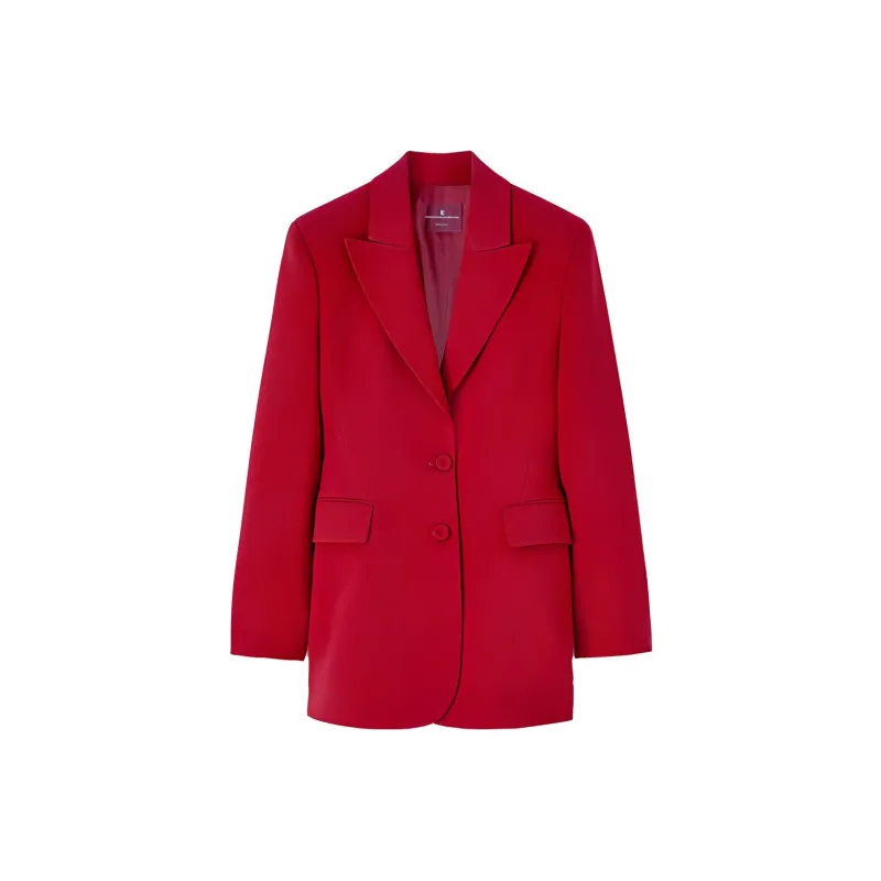 ERMANNO SCERVINO Single Breasted Cady Sculpture Jacket-0