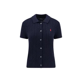 Polo Ralph Lauren Cable Short Sleeve Polo Cardigan