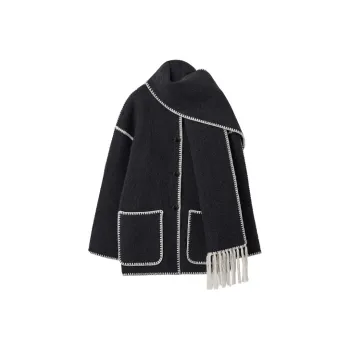 TOTEME Embroidered Scarf Detailed Jacket