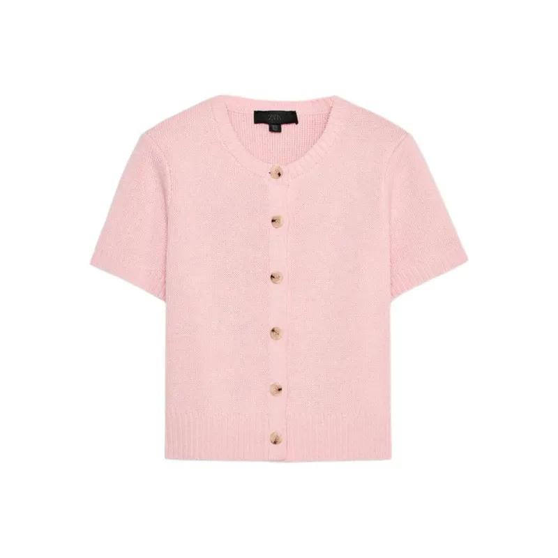 ZARA Knitwear Women's Light Pink Red-0