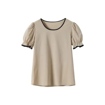 Huagaa Shirt Women's Yellow Khaki
