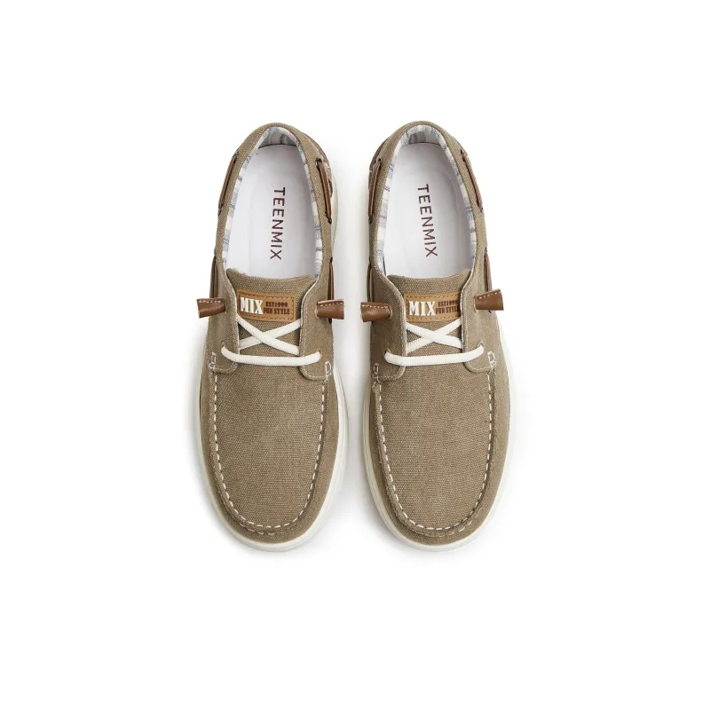 Teenmix Anti Slip And Wear Resistant Height Increasing Canvas Shoes Men's-7