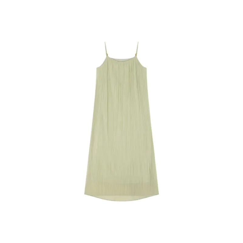 Mo Han Yi Mei Slip Dress Women's Green-1