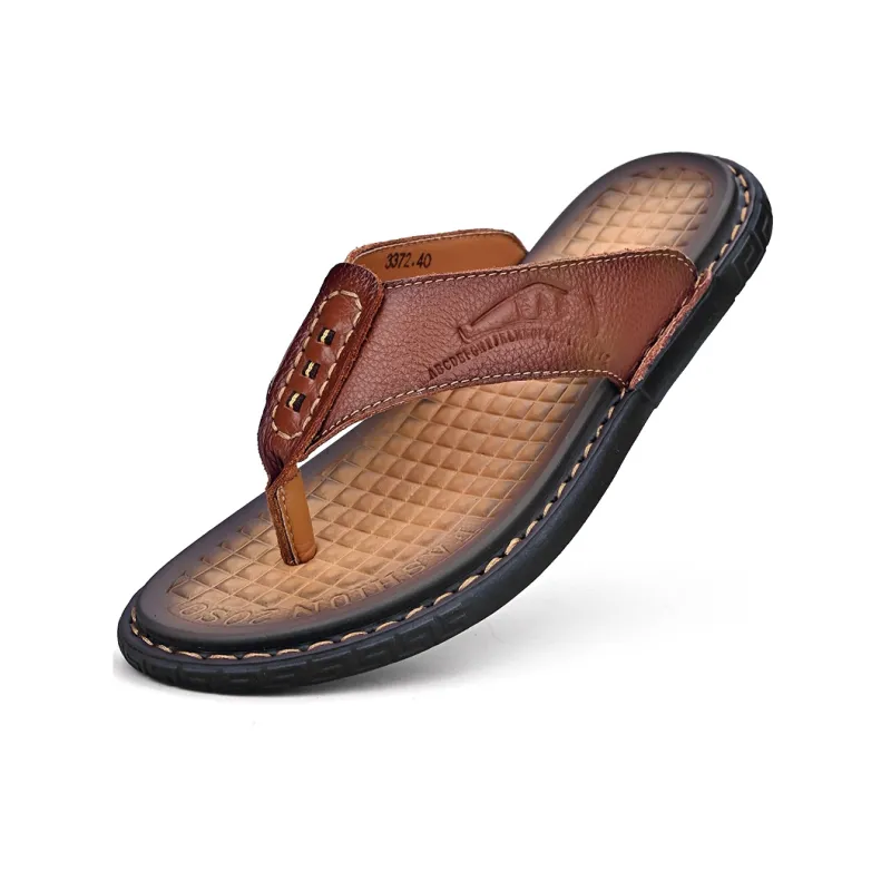 GESENLANG Abrasion Resistant Slip Resistant Flip Flops Men's-6