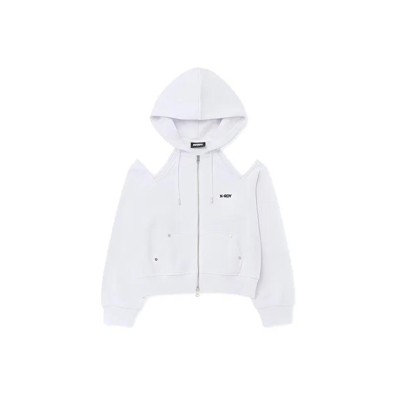 Nerdy Sweatshirts Women's White-0