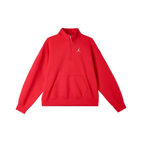 Jordan As W J Flt Flc QTR ZIP GCEL Sweatshirt Women's Red
