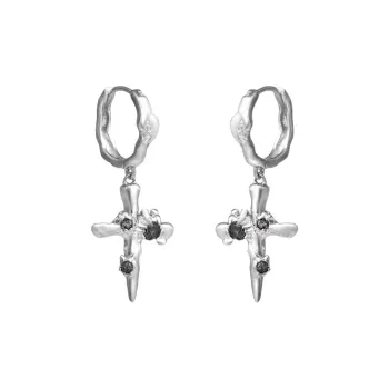 JEANSWEST Silver Plated Copper Earrings Unisex
