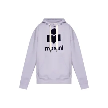 ISABEL MARANT ETOILE Mansel Logo Printed Drawstring Hoodie