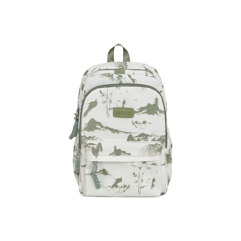 Tibai Nylon Backpack Regular Unisex Pink/Red/Black/Gray/Green-23