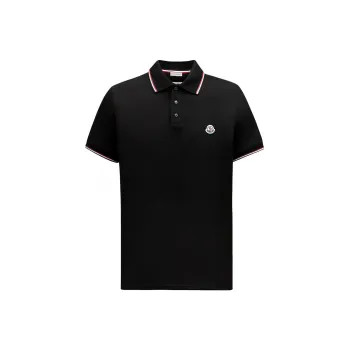 Moncler SS24 Polo Shirt Men's Black